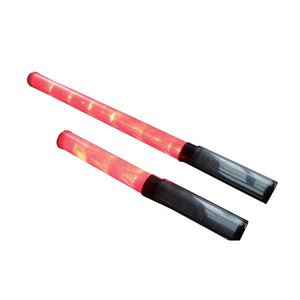 Bâton lumineux de signalisation LED haute luminosité à piles sèches 52 cm, clignotant rouge-vert alternant, pour la sécurité routière - Product Image 1
