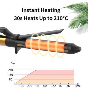 Fer à Friser Double PTC Chauffage Rapide LCD Interrupteur <span class=keywords><strong>Rotatif</strong></span> Transparent Professionnel - Product Image 4