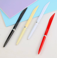 Aangepaste Logo 2-in-1 Platte Cutter Pen Doosopener Pakket Openingsmes Kantoorartikel Promotioneel Cadeau