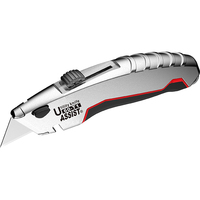 Couteau utilitaire OEM à lame coulissante en alliage d'aluminium, manche en alliage d'aluminium, lame en acier SK4 de qualité industrielle, robuste, boîtier en aluminium