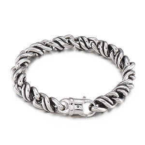 Vogue acier inoxydable hommes luxe argent 14mm largeur zircon cubique <span class=keywords><strong>montre</strong></span> chaîne bijoux glacé lien <span class=keywords><strong>Bracelet</strong></span> - Product Image 4