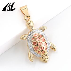 قلادة قلادة سلحفاة لامينادو أورو مطلي بسبائك النحاس 18K قلادة مجوهرات دينية - Product Image 3