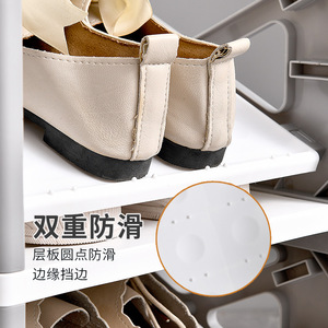 Organizador de almacenamiento apilable de varias capas para zapatos, para el hogar, dormitorio, puerta, zapatillas, tacones altos, 28x28cm - Product Image 3