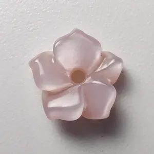 เงาสวยขัดสีชมพู MOP F6 6-20Mm ดอกไม้รูปหลวมอัญมณีสำหรับออกแบบ - Product Image 1