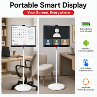 Écran intelligent portable pour bureau à domicile, deuxième moniteur, vidéoconférence, caméra magnétique, 32 pouces, magasin de détail, métro, OEM, 1 an
