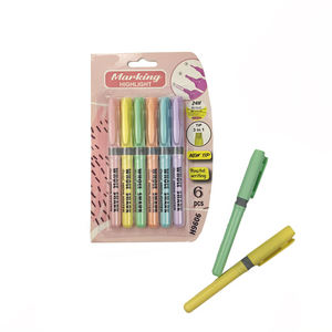 Conjunto de resaltador de triple uso de punta única para tarjetas de idioma Estudio de vocabulario - Product Image 2