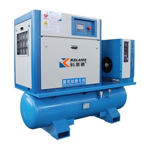 KELAIDE Stationary Air Compressor 380V 10 <b>Bar</b> Air <b>Cooled</b> Lubricated for Laser Cutting - Product Image 1