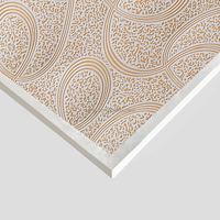 Plaques de plafond en plâtre laminé PVC ignifuges et résistantes à l'humidité, personnalisables pour les projets résidentiels et commerciaux