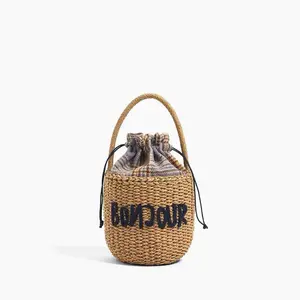 YAODA Guangzhou straw bags beach handmade straw bag women