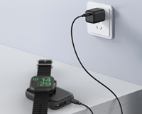 Cargador Inalámbrico Magnético 3 en 1 OEM, Banco de Energía con Función de Soporte de Carga, con Puerto USB-C Plegable