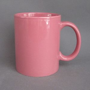 Promotional Advertising Gift Dark Green Pink Beige Ceramic Mug with Logo for Coffee - Product Image 3