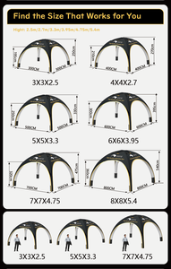 Carpa Domo Inflable CATC con Logotipo Personalizado, Impermeable 3000mm, Carpa X para Eventos, Promoción de Carreras, Publicidad, Gazebo Araña - Product Image 4