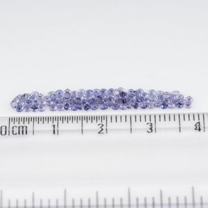 Piedra Preciosa Natural de Iolita Púrpura, Corte Brillante Redondo de 1.5x1.5 mm, Calibrada para Joyería - Product Image 4