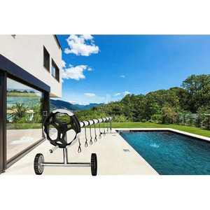 Cubierta de piscina solar de 3m resistente a <span class=keywords><strong>la</strong></span> intemperie Aufroller con sistema móvil Aufroll de 5,70m Incl. Protector para uso en exteriores - Product Image 1