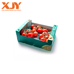 Custom Eco-friendly Corrugated Vegetable Packaging Carton Box Customize Fruit Cardboard Box