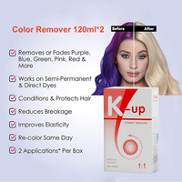 Decolorante per Capelli Correttore di Colore Q8 K-up Rimuovi Colore per Capelli Elimina Tinte Rosse e Nere Senza Danneggiare i Capelli