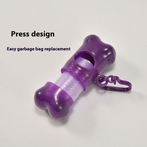 Support de sacs à déjections canines en forme d'os avec clip de laisse – Distributeur personnalisé en gros pour l'extérieur – Fournitures de nettoyage pour animaux OEM/ODM - Product Image 2