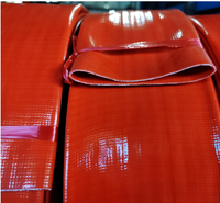 Selang PVC Layflat Berkualitas Tinggi 4" X50m 6bar untuk Irigasi Pertanian, Pasokan Air, Konstruksi, Drainase Limbah, dan Backwash Kolam Renang