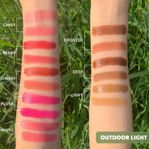 Paleta bronceadora de crema prensada de larga duración resistente al agua mate a base de hierbas OEM para cara y cuerpo con contorno de resaltador-Etiqueta Privada - Product Image 4