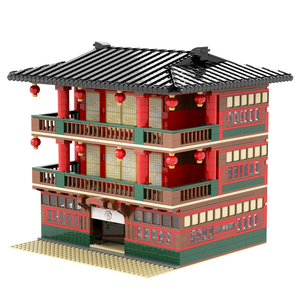 MOC1039 Flower Street 2720 Pezzi Mattoncini Anime Ghost <span class=keywords><strong>Slayer</strong></span>, Modello Creativo di Casa e Castello, Blocchi da Costruzione, Regalo per Bambini - Product Image 1