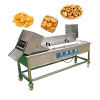 Machine à frire les pommes de terre industrielle, machine à beignets automatique, convoyeur continu, friteuse électrique à chauffage