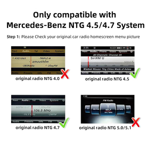 อะแดปเตอร์เชื่อมต่อไร้สาย CarPlay สำหรับรถยนต์ Mercedes Benz ปี 2010-2014 รองรับ Android Auto และ CarPlay พร้อมกล่องถอดรหัส NTG 4.5 4.7 - Product Image 4