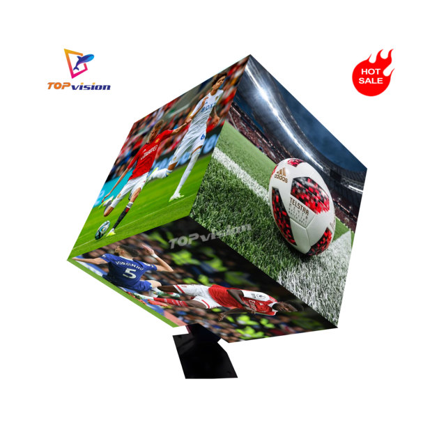 TOPvision Cube Design Magic Box Outdoor Indoor Cubic LED Display 4-5 Sided