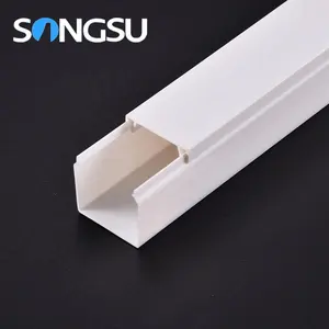 best quality pvc 150x1500 cable duct trunking and skirting systems set oval type gutter