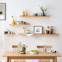 Personnalisé Moderne Bureau Maison Salle De Bains Mur Monté Organisateur De Rangement Étagère Rustique Naturelle Ensemble 3 Étagères Flottantes Présentoir En Bois Massif