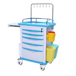 รถเข็นยาฉุกเฉินทำจากพลาสติก ABS รถเข็นทางการแพทย์ทางการแพทย์ทางการแพทย์ - Product Image 2