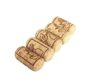 2024 hot selling Natural Wine cork 2.22cm x 4.45cm wooden straight cork wine bottle cork