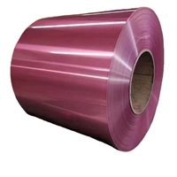 Bobine d'acier Z275 prélaquée, doublement enduite, colorée, zinguée, norme ASTM, pour applications de tôles découpées