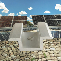 Support de fixation intermédiaire pour panneau solaire en aluminium, surface anodisée, écologique, pinces de fixation pour panneaux solaires, résistance au vent de 60 m/s, charge de neige de 1,4 KN/M2