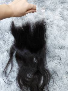 Vietnam cheveux vietnamiens cuticule aligné Transparent HD pour dentelle frontale 8x8 dentelle fermeture oreille à oreille mince dentelle fermeture - Product Image 3