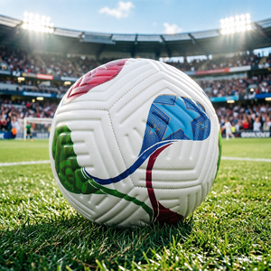 Ballon de football thermocollé Coupe du Monde Tri-Nation 2026 haute durabilité, ensemble d'équipement d'entraînement de football pour les camps de jeunes - Product Image 1