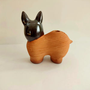 <span class=keywords><strong>Maceta</strong></span> <span class=keywords><strong>de</strong></span> cerámica para perros y cachorros, <span class=keywords><strong>maceta</strong></span> para mascotas Chia con flores artificiales, regalo para niños, uso en el suelo, conejito, <span class=keywords><strong>maceta</strong></span> para mascotas Chia - Product Image 3