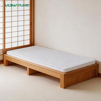 Matelas hybride moderne en fibres polymères de qualité supérieure, certifié OEKO-TEX, rafraîchissant, pliable, massant, pour chambre et école