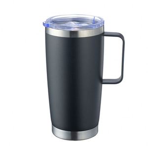 Taza de Café con Tapa Deslizante, Apta para Portavasos de Auto, Taza Aislada de 20 oz, Acero Inoxidable, Envío Directo Disponible ASM26 - Product Image 4