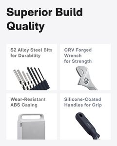 Kit Trapano HOTO a Velocità Variabile con Display Intelligente, Set di Utensili da Giardinaggio con Trapano Senza Fili Brushless - Product Image 6