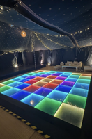 Yifa Haute Qualité RGB Verre De Danse Disco Night Club Uplights DMX RGB Couleur 3d Infinity Miroir Led Piste De Danse