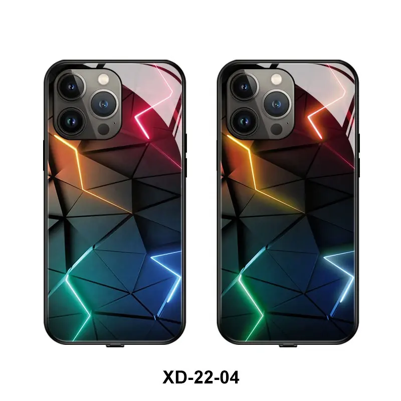 LED Light Smart Luminous Voice-activated Anime Sound Control Phone Case For SamsungS20FE A53 A33 A72 A52 Mobile Glass Protectors