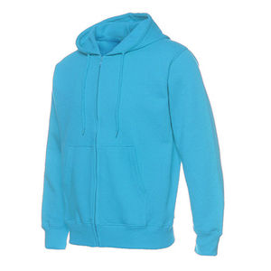 Usine personnalisée unisexe surdimensionné poids lourd sérigraphie pleine fermeture éclair bouffante à capuche coton français éponge polaire brodé pour hommes - Product Image 1