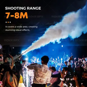 جديد! بندقية MOKA SFX CO2 LED تأثير مسدس نفاثة كريو ثاني أكسيد الكربون على المسرح لنادي DJ حفل زفاف