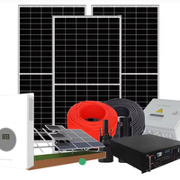 Heimgebrauch 5kW 10kW 15kW Netzgekoppeltes Solarenergiesystem Komplettes Solarstromsystem für Häuser