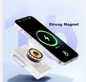 Banque d'alimentation portable magnétique extérieure 10000mAh et 20000mAh à prix d'usine avec support de station d'alimentation par câble Micro USB et Type-C - Product Image 6