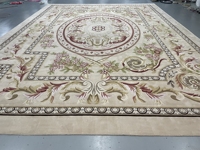 Tapis de hall d'hôtel 5 étoiles de style classique moderne, tissé à la main, en laine et soie, grand tapis fait main en usine