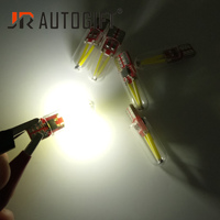 T10 LED lumière haute température résistance COB filament ampoule 12V lampe en verre Canbus 5W puissance avec 6000K couleur température voitures