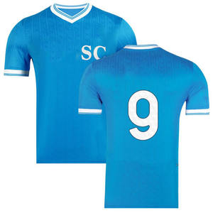 Kaos Sepak Bola Unisex Terbaru Naples Maradona Vintage Berkualitas Tinggi Jersey Sepak Bola Custom 100% Poliester Cepat Kering Bernapas - Product Image 2