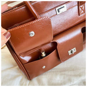 Bolso de mano negro de PU de alta calidad para mujer, bolso de hombro único de moda para mujer - Product Image 6