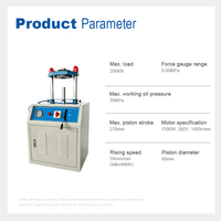 Molde Eléctrico Automático para Prueba de Compactación Proctor de Suelo y Asfalto, Extrusor de Muestras Hidráulico de Acero Inoxidable de Alta Presión